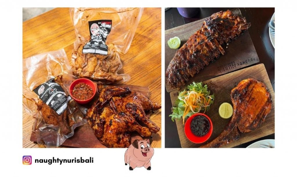 Oleh oleh khas Bali naughty Nuri's pork ribs 